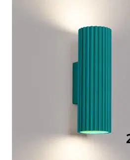 Svietidlá BRILAGI - LED nástenné svietidlo CRESTO 2xGU10/10W/230V 20 cm tyrkysová BR.1952