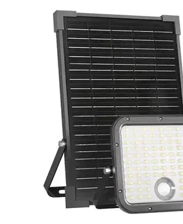 Záhradné lampy  LED vonkajší solárny reflektor so senzorom LED/30W/6,4V IP65 3000/4000K KFNSCS302CCT