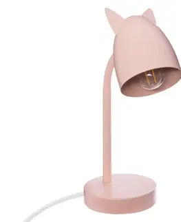 Lampy Atmosphera - Detská stolná lampa OREILLES 1xE14/40W/230V ružová 158756A
