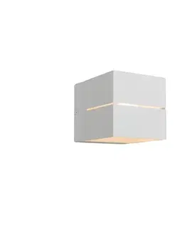 Nástenné osvetlenie Moderná nástenná lampa biela 9,7 cm - Transfer Groove