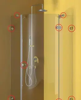 Sprchovacie kúty Mereo Kovanie oválne pre sprchové kúty CK70103LE, CK70103PE, komplet CK94