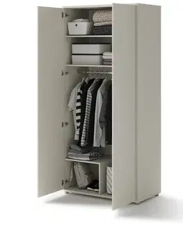 Šatníkové skrine Dig-net nábytok Šatníková skriňa Lenart BED CONCEPT BC-20 | kašmír