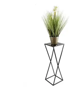 Stojany na kvetiny HowHomely Stojan na kvety 70x24 čierna 10-1365/70/czarny