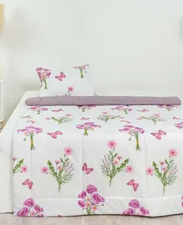 Prikrývky Stanex CLASSIC letný set Jar fialová, 140 x 200 cm, 40 x 60 cm