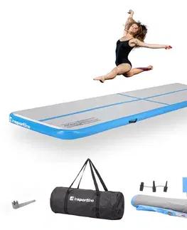 Žinenky Airtrack inSPORTline Airstunt 400x100x10 cm bielo-modrý