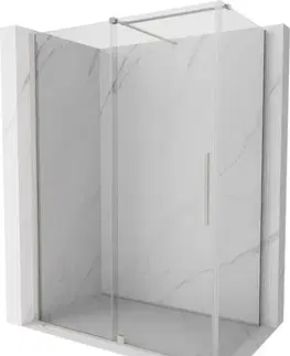 Sprchovacie kúty MEXEN/S - Velár sprchovací kút, posuvné dvere 160 x 100, transparent, nikel kefovaná 871-160-100-01-97