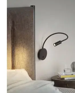 Svietidlá Ideal Lux - LED Flexibilná lampička FOCUS LED/3,5W/230V čierna 203195