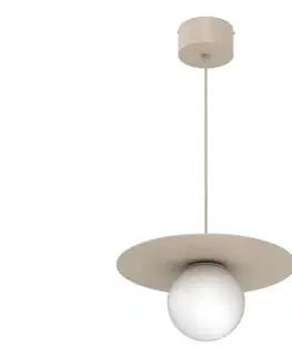 Svietidlá  Luster na lanku FLAT 1xE27/15W/230V béžová 9583