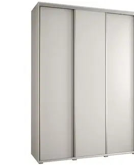 Šatníkové skrine Skriňa 45 Canaris 1 190 biela/silver