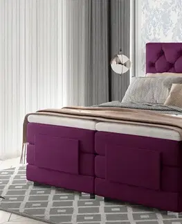 Manželské postele CEDRIK 15 polohovacia posteľ 140x200, Mat Velvet 68