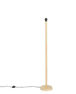 Stojace lampy Rustikálna stojaca lampa drevo bez tienidla - Mels