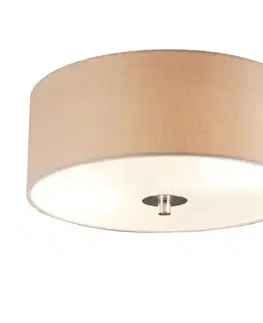 Stropné osvetlenie Rustikálne stropné svietidlo béžové 30 cm - Drum