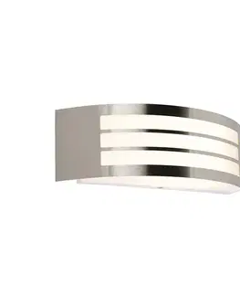 Vonkajšie nástenné svietidlá Moderná nástenná lampa z nehrdzavejúcej ocele IP44 - Sapphire Deluxe