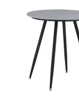 Záhradné stoly ROUND záhradný stôl 70 cm, šedá/čierna