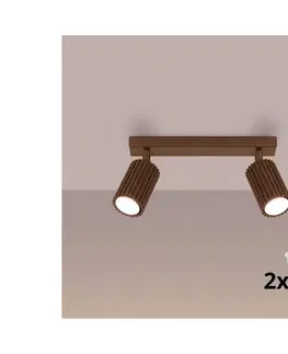 Svietidlá BRILAGI - LED bodové svietidlo CRESTO 2xGU10/10W/230V hnedé BR.1961