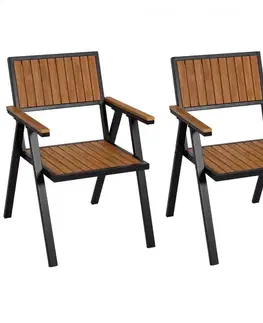 Záhradné kreslá a stoličky Záhradné stoličky 2 ks