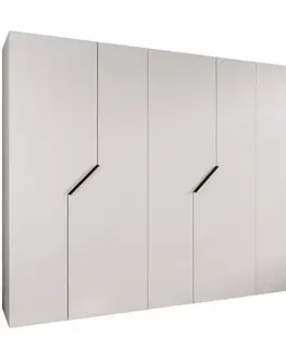 Šatníkové skrine Skriňa Andrew 1-300 biela/čierna