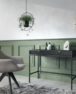 Kozmetický stolík Toalerný stolík NEW T104 čierny