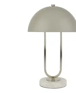 Lampy Searchlight EU60949GY - Stolná lampa DOME 1xG9/7W/230V strieborná EU60949GY