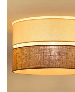 Svietidlá BRILAGI - Stropné svietidlo ROYAL YUTE 1xE27/15W/230V pr. 40 cm béžová/krémová 609609