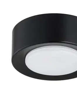 Svietidlá Argon 8905 - Stropné svietidlo ELORA 1xGX53/7W/230V pr. 11 cm čierna 8905