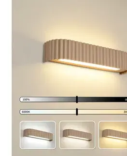 Svietidlá BRILAGI - stmievateľné nástenné LED svietidlo FALCON MODERN LED/14W/230V 40 cm béžová + diaľkový ovládač BRI964