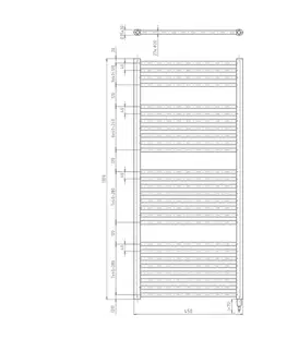 Radiátory do kúpeľne AQUALINE - DIRECT-E elektrické vykurovacie teleso, rovné, 450x1320 400 W, biela ILE34T