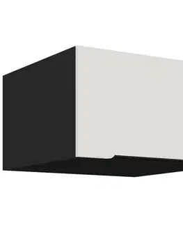 Kuchynské skrinky visiace Kuchynská skrinka Aria-Wh/Bl Anti Fingerprint 60 Nagu-36 1f