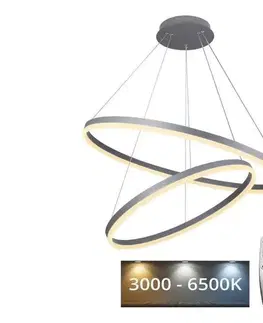 Svietidlá  LED Stmievateľný luster na lanku LED/100W/230V 3000-6500K + diaľkové ovládanie J4311/S