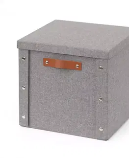 Kúpeľňové doplnky Skladací košík so západkami L sivý