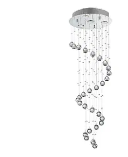 Svietidlá LUXERA  - Krištáľový prisadený luster COIL 4xGU10/50W/230V 