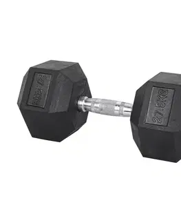 Činky Šesťhranná činka inSPORTline Hexsteel 27,5 kg