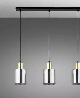 Moderné lampy do obývačky Luster Sierra Gold/Grafit 6662 LW3