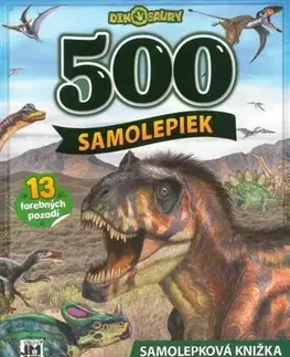 Nalepovačky, vystrihovačky, skladačky Dinosaury - 500 Samolepiek