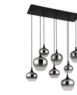 Svietidlá Globo 15548-8H - Luster na lanku MAXY 8xE27/40W/230V čierna 15548-8H