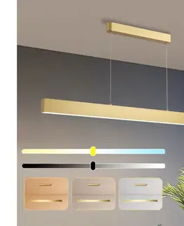 Svietidlá BRILAGI - LED Stmievateľný luster SLEEKLINE SMART LED/40W/230V Wi-Fi Tuya zlatá+DO BRI112