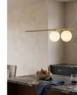 Svietidlá Ideal Lux - LED luster na lanku PERLINE 2xG9/3W/230V zlatá 282107
