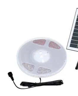LED osvetlenie  DX-SOLAR-3000/5M - LED Solárny pásik 3,7V 2400 mAh 5m IP65 DX-SOLAR-3000/5M