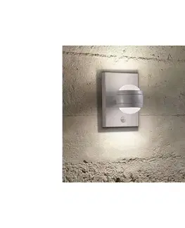 Záhradné lampy Eglo 96019 - LED vonkajšie nástenné svietidlo s čidlom SESIMBA 1 2xLED/3,7W IP44 96019
