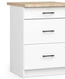Kuchynské skrinky Moderná kuchynská skrinka NOAH, biela