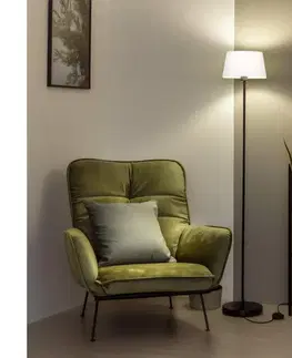 Lampy BRILAGI - LED stojacia lampa CERIA 1xE27/40W/230V pr. 30 cm biela/čierna SA2187+EG781035