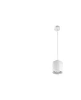 Svietidlá  Luster na lanku ORBIS 1 1xGU10/40W/230V biela SL.0053