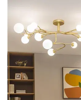Svietidlá BRILAGI - LED Prisadený luster MISTEL 15xG9/3W/230V zlatá/biela 3009-15GW
