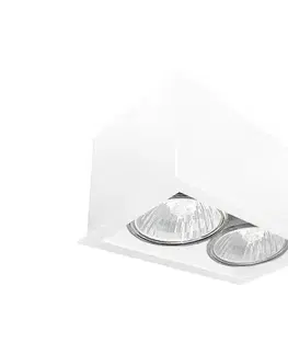 Svietidlá - Brosline 1081 - Bodové svietidlo CAGE 2xGU10/10W/230V biela 1081