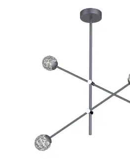 Svietidlá  Luster na tyči PAKSOS 4xG9/5W/230V šedá A0032-340