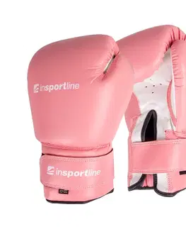 Boxerské rukavice Boxerské rukavice inSPORTline Ravna ružovo-biela - 4 oz