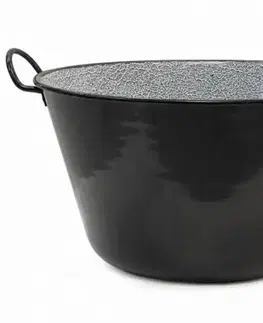 Outdoorové kotlíky Kinekus Kotol na guľáš smaltovaný 60 l s uchom