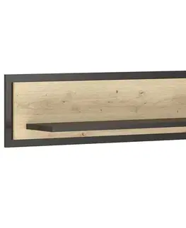 Regály a poličky NABBI Vinap TVS polica dub artisan / wenge tmavá