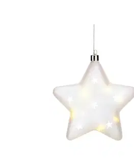 Vianočné dekorácie Markslöjd 704489 - LED Vianočná dekorácia LISETTE 10xLED/0,3W/3xAA hviezda 704489