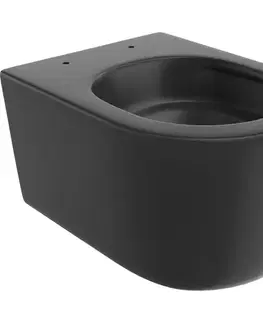Záchody MEXEN - Sofia Závesná WC misa Rimless Tornado, čierna mat 3354XX85T